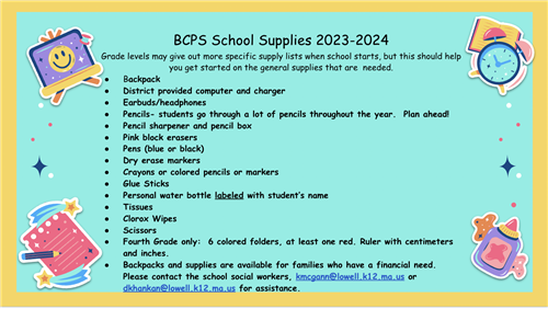 School Supplies 23-24